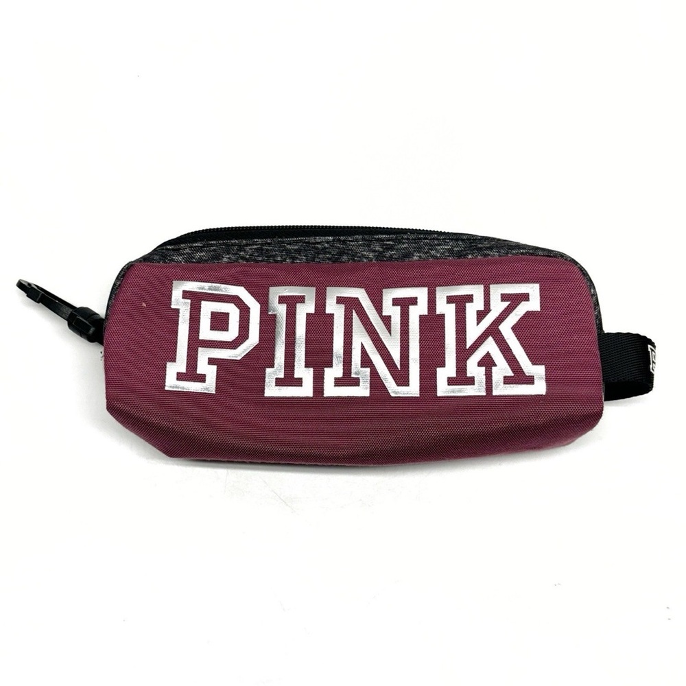 Pink Maroon Pencil Case